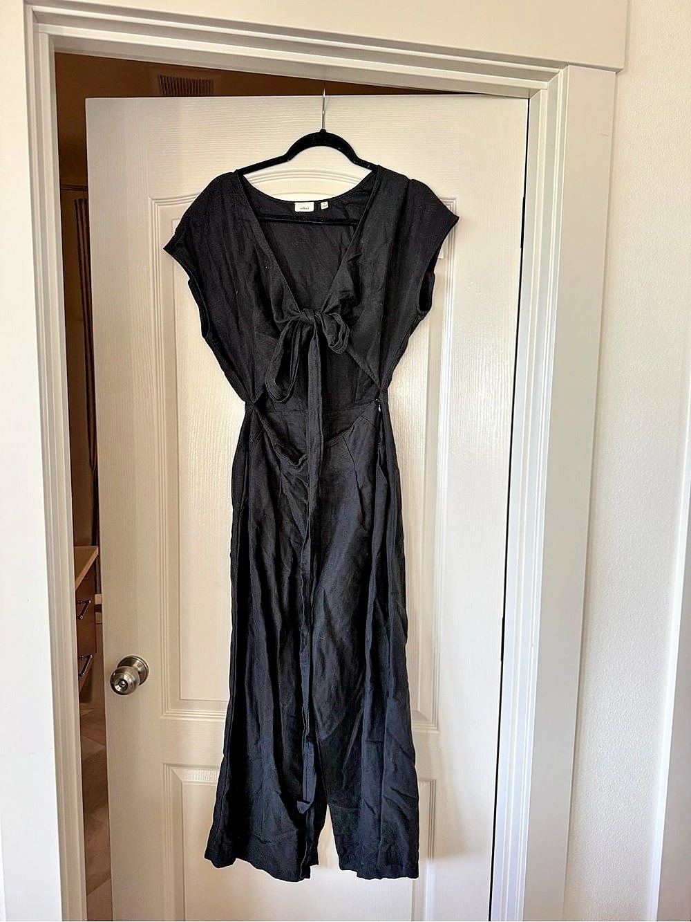 Wilfred Aritzia Écoulement Jumpsuit Black Maxi Dress